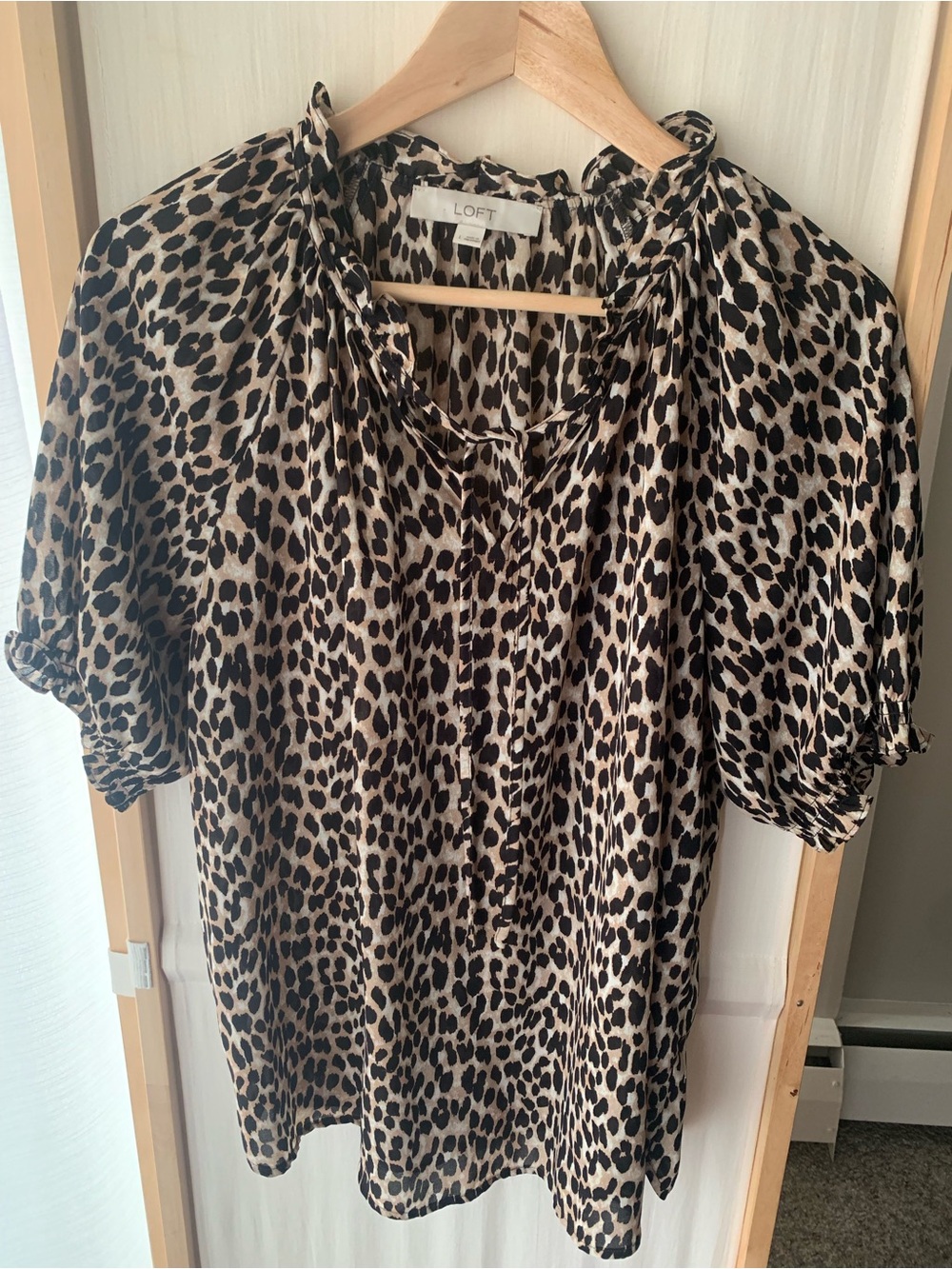 Leopard Print Top LOFT brand
